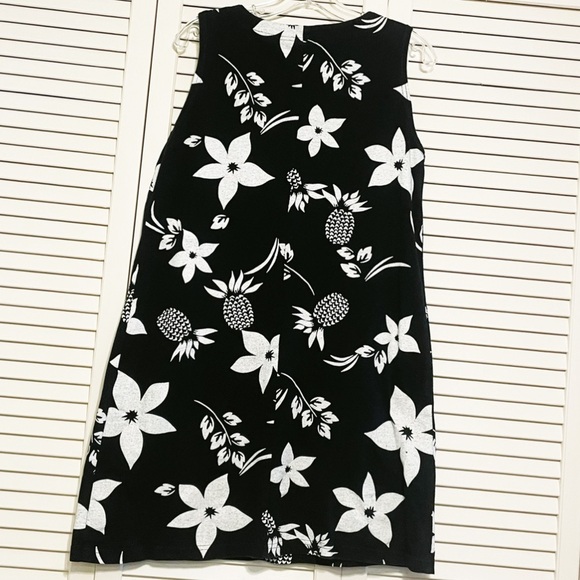 Red ginger Cotton Stuff Tropical Floral Dress - Picture 2 of 5